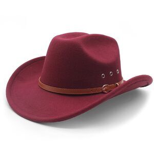4862 Cowboy Hat For Women And Men Felt Wide Brim Classic Outdoor Fedora
